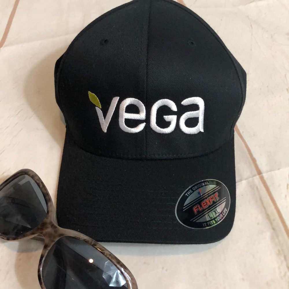 3/$20 VEGA Ball Cap NEW Black with While Logo